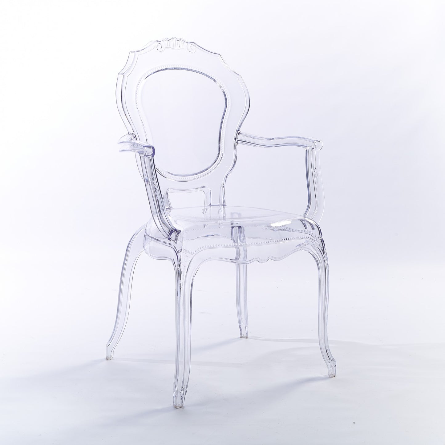 Ghost V2 Transparent Dinning Arm Chair