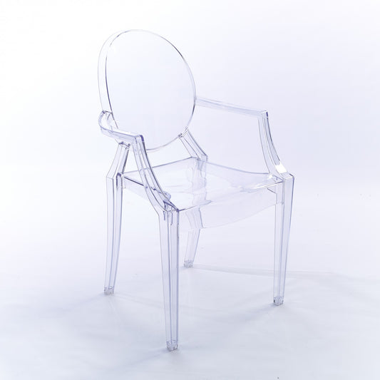 Ghost Louis Clear Arm Chair