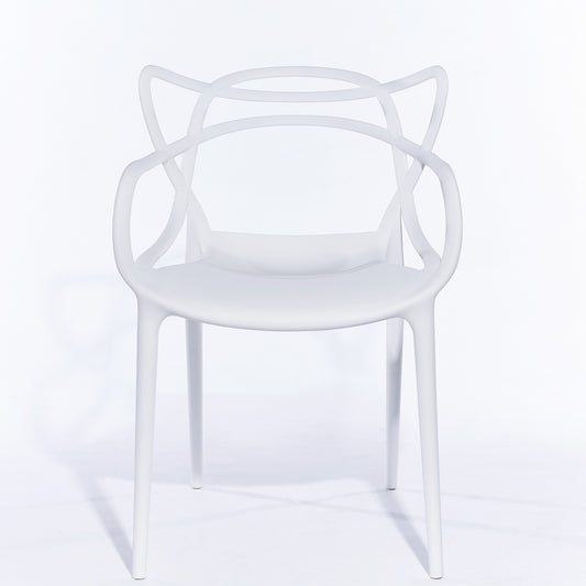 Niches Inspired Master Indoor / Outdoor Dining Chair - White