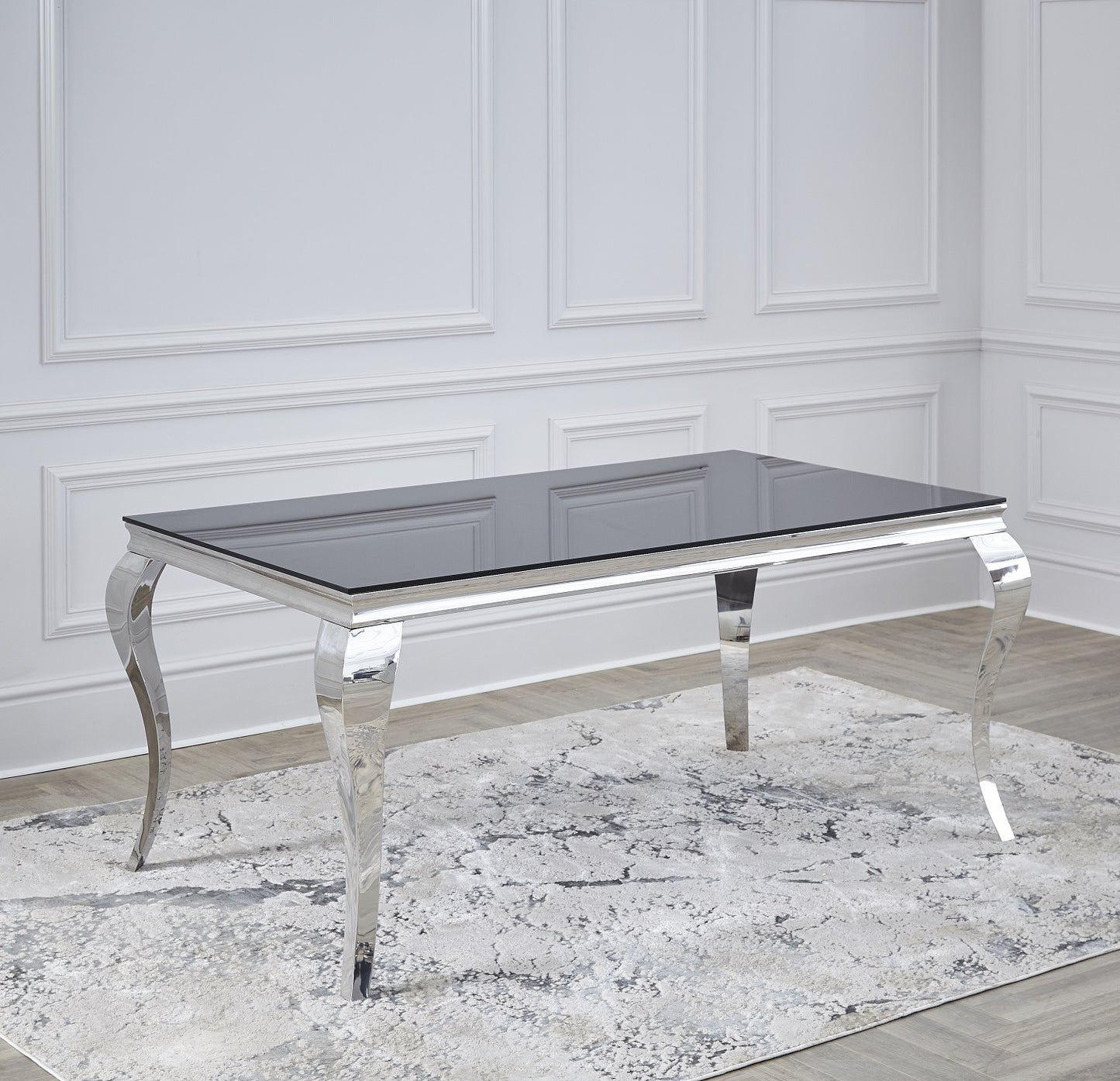 Black Louis Dining Table 1.6m / 2m