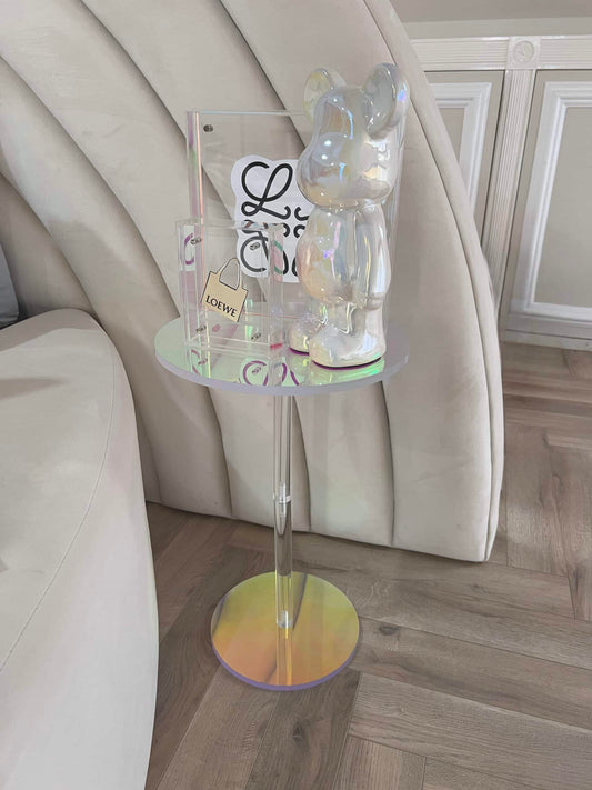Iridescent Circular 48cm Side Table