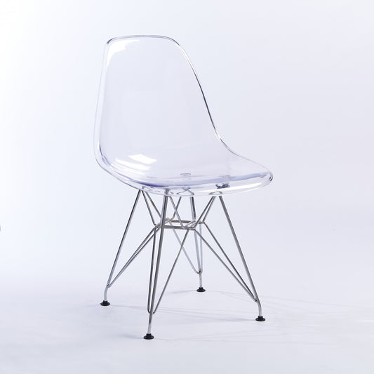 Niches Transparent Eiffel DSR with Chrome Legs
