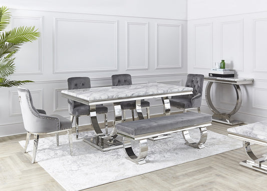Niches Grey Arianna Dining Table 1.6m / 1.8m