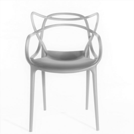 Niches Inspired Master Indoor / Outdoor Dining Chair - Grey