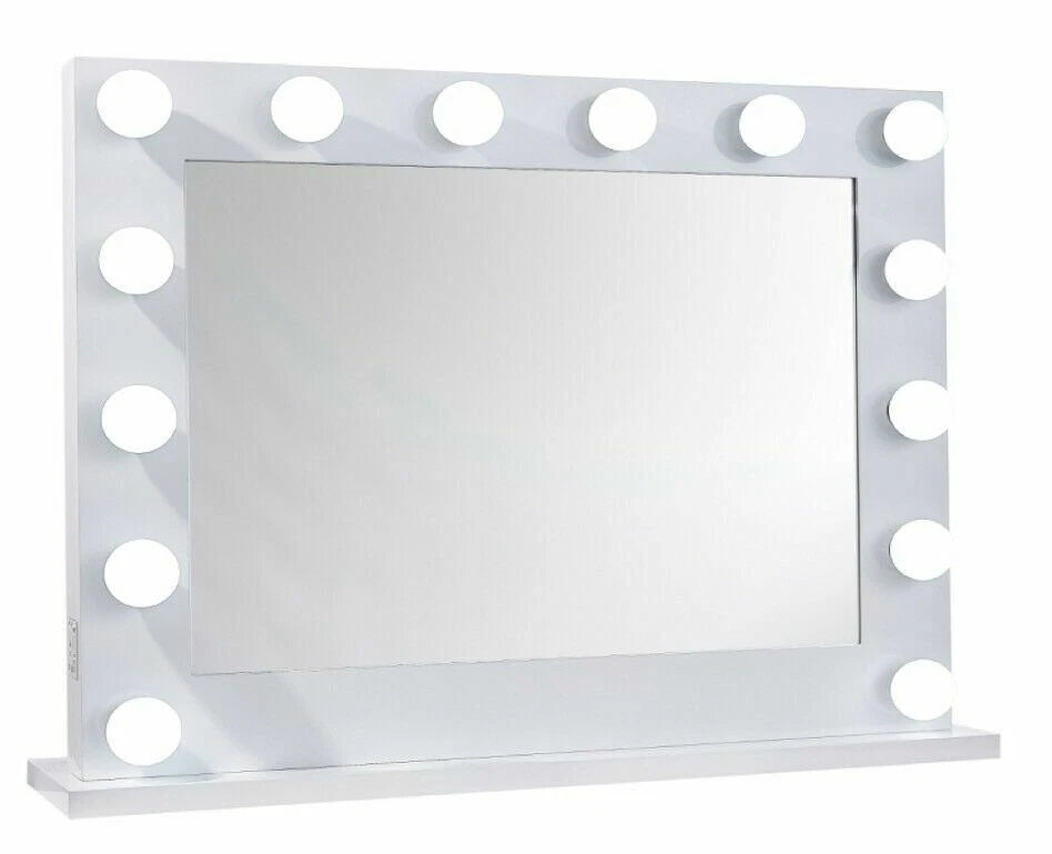 Niches 'LITE' Hollywood Makeup White 14 Bulb Dimmable Vanity Mirror