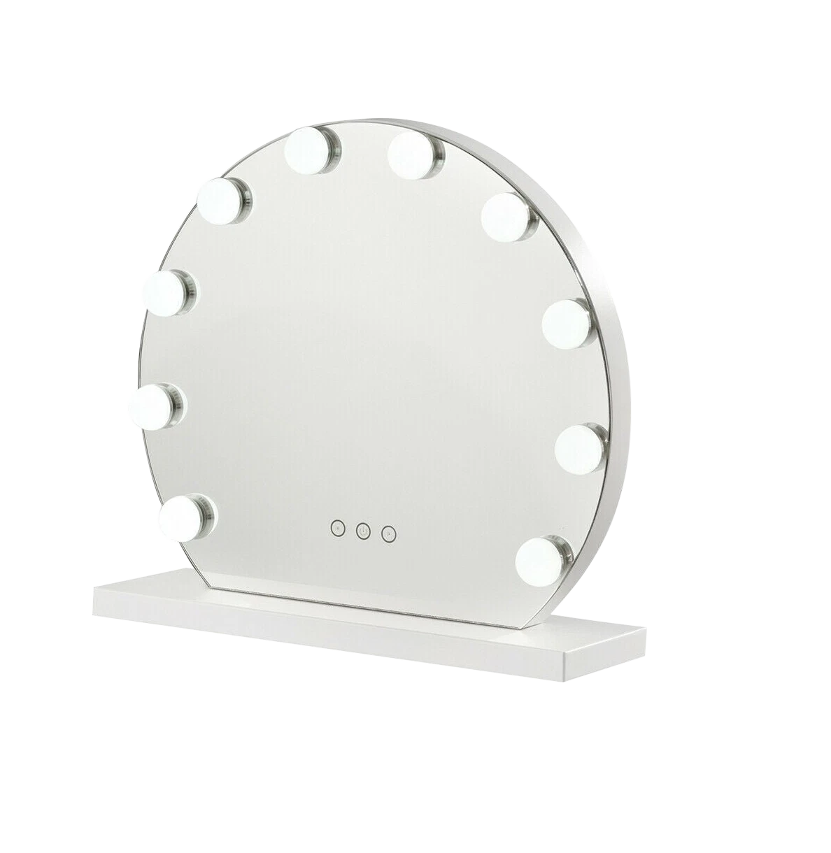 Niches 'LITE' Hollywood Makeup White 12 Bulb Dimmable 3 Settings Vanity Mirror