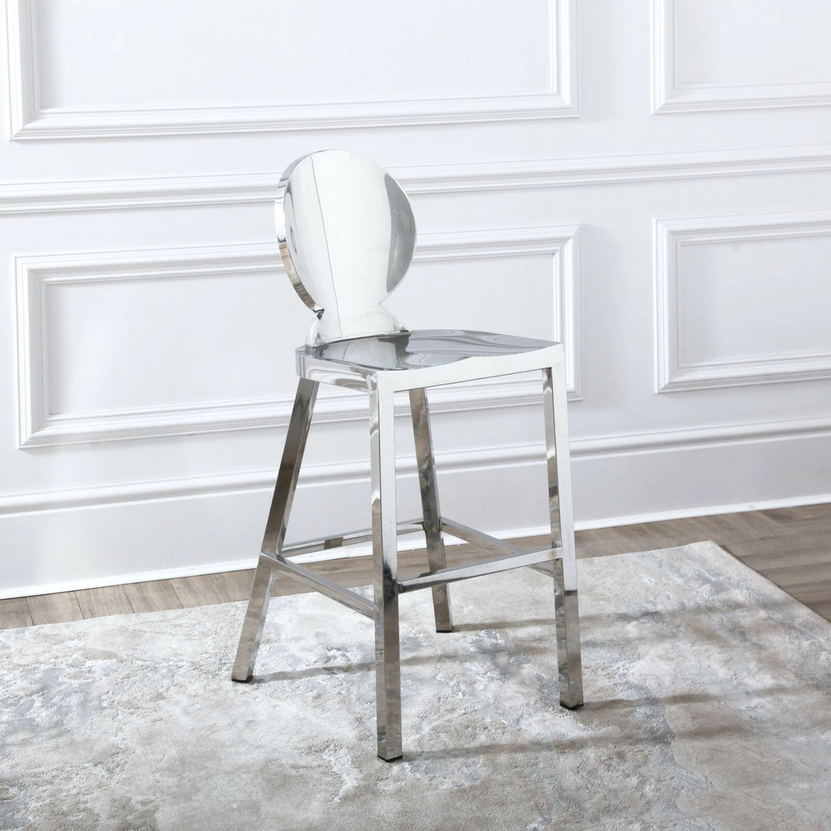 Kardashian Chrome 65cm Breakfast Bar Stool