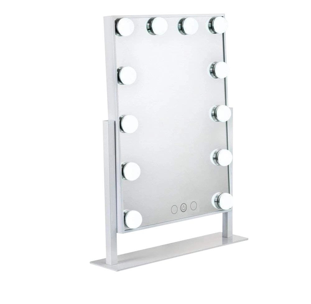 Niches 'LITE' Hollywood Makeup White 12 Bulb Dimmable 3 Settings Vanity Mirror