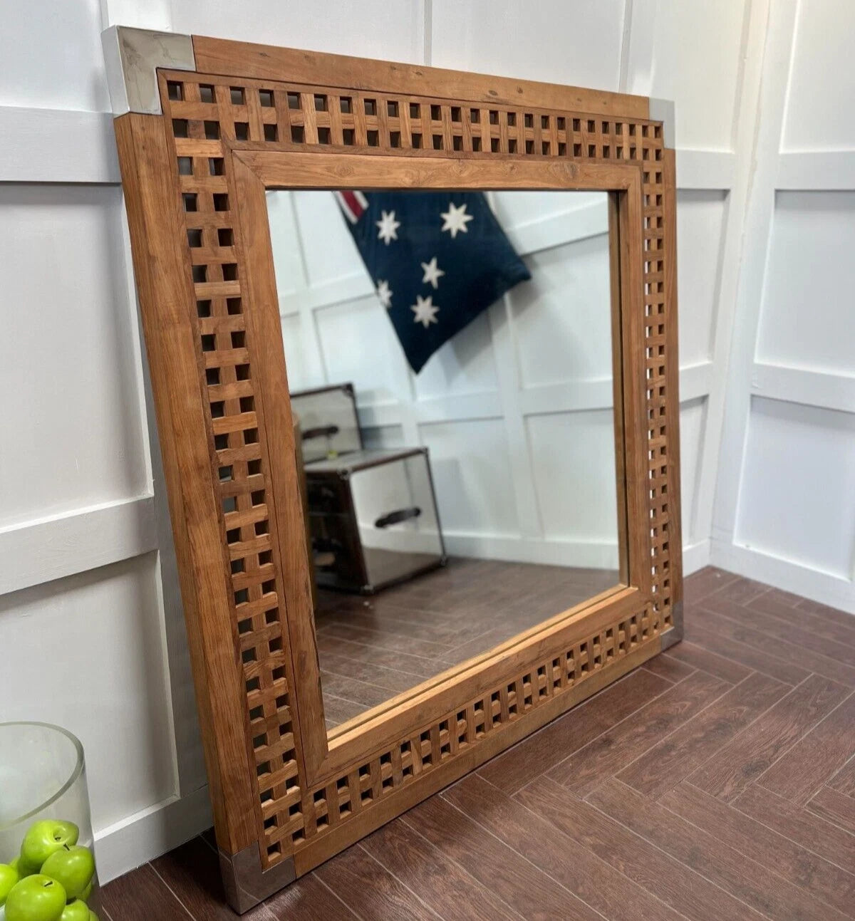Timothy Oulton Knuckle Joint Square Mirror - angle 3
