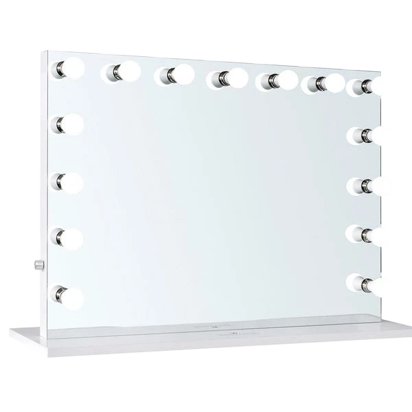 Niches 'LITE' Hollywood Makeup White 12 Bulb Dimmable 3 Settings Vanity Mirror