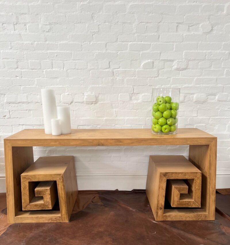 Pippy Oak Wooden Zen Console Table 220cm