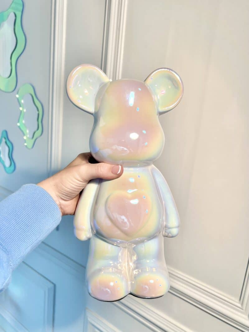 Teddy Bear Ceramic Ornament.