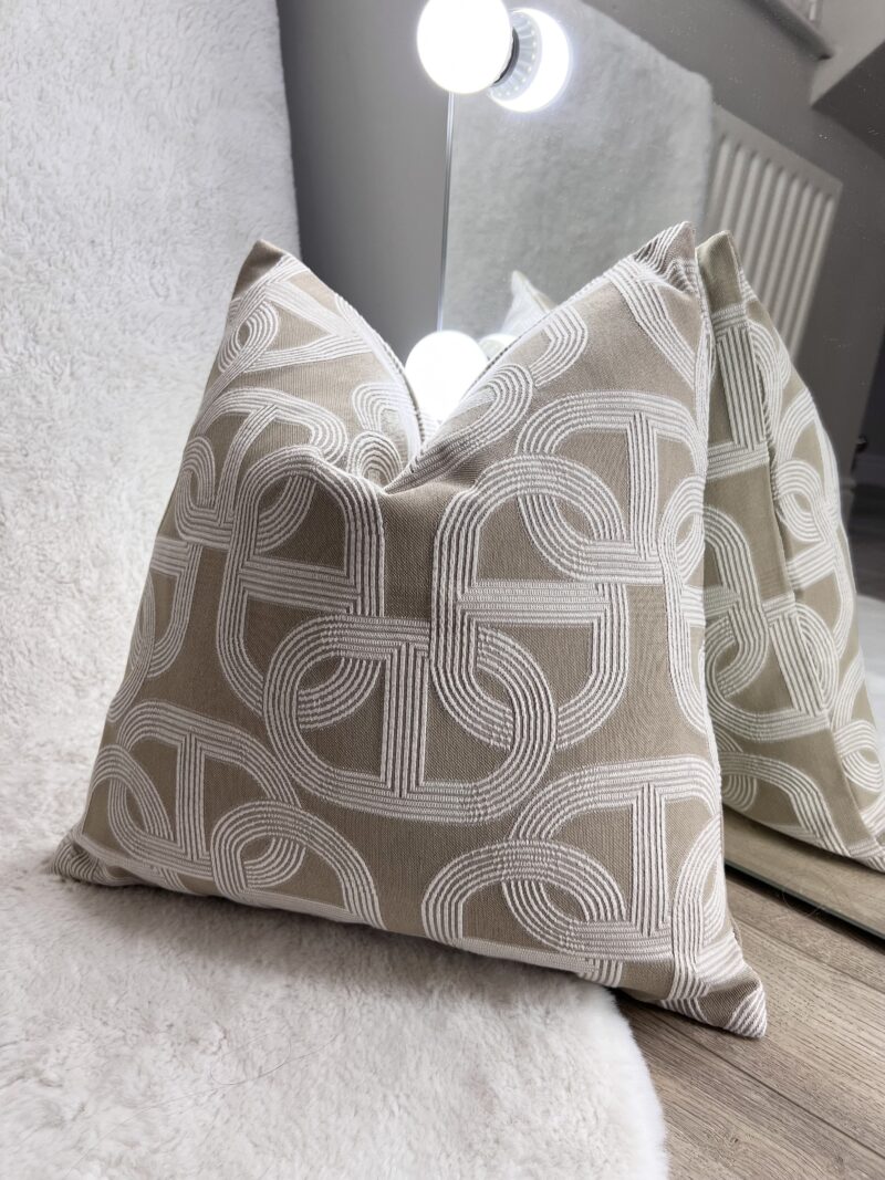 H Chain Link Inspired Double Sided Designer Cushion 45cm / 18"